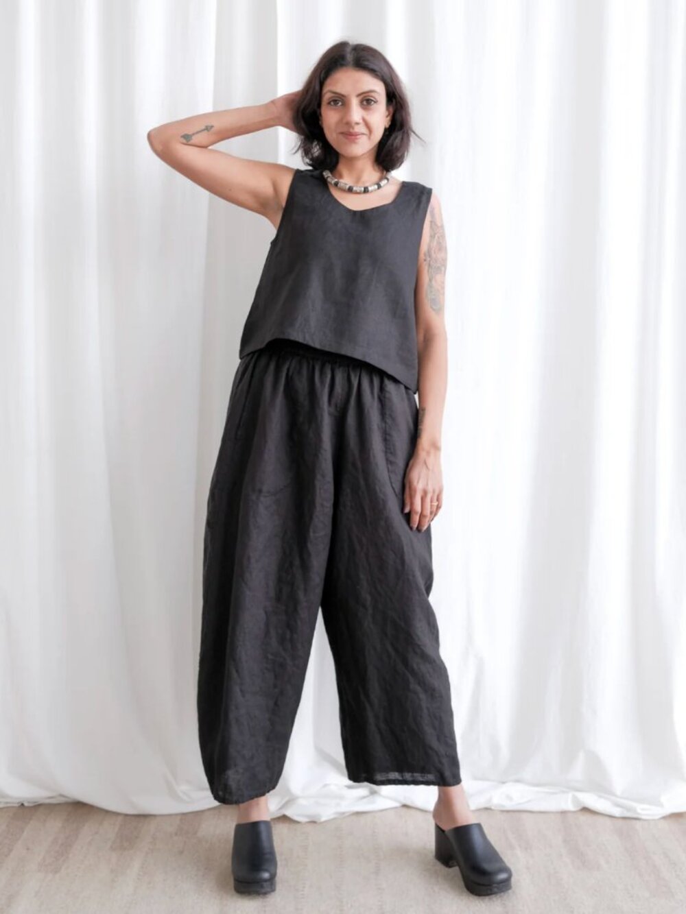 Polka dot Pondicherry pants